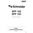 SCHNEIDER SPF103 Manual de Servicio