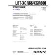 SONY LBTXGR600 Manual de Servicio