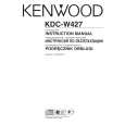 KENWOOD KDC-W427 Manual de Usuario