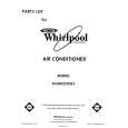 WHIRLPOOL ACM052XW1 Catálogo de piezas