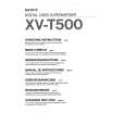 SONY XVT500 Manual de Usuario