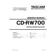 TEAC CD-RW700 Manual de Servicio