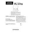 PIONEER PL470 Manual de Usuario