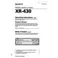 SONY XR-430 Manual de Usuario