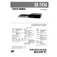 SONY XR7450 Manual de Servicio