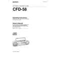 SONY CFD-58 Manual de Usuario