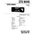 SONY CFS-W445 Manual de Servicio