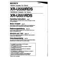 SONY XR-U550RDS Manual de Usuario