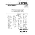 SONY CDR-W66 Manual de Servicio