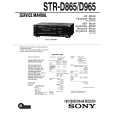 SONY STR-D865 Manual de Servicio