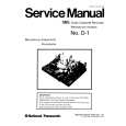 PANASONIC D1 Manual de Servicio