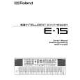 ROLAND E-15 Manual de Usuario