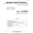 SHARP VC-H800X Manual de Servicio