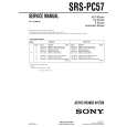 SONY SRSPC57 Manual de Servicio