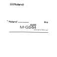 ROLAND M-GS64 Manual de Usuario
