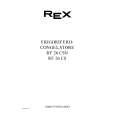 REX-ELECTROLUX RF26CS Manual de Usuario