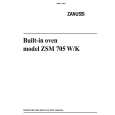 ZANUSSI ZSM705W Manual de Usuario