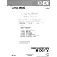 SONY X0D20 Manual de Servicio