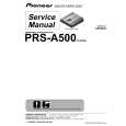 PIONEER PRS-A500/XH/EW Manual de Servicio