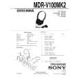 SONY MDR-V100MK2 Manual de Servicio