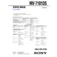 SONY MV7101DS Manual de Servicio