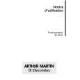 ARTHUR MARTIN ELECTROLUX FE1019W1 Manual de Usuario