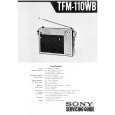 SONY TFM-110WB Manual de Servicio