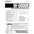 TEAC W6000R Manual de Usuario