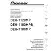 PIONEER DEH-1100MP/XP/EW5 Manual de Usuario