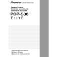 PIONEER PDP-S36 Manual de Usuario