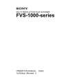 SONY FVS-1000 Manual de Usuario