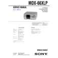 SONY MDX66XLP Manual de Servicio