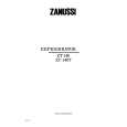 ZANUSSI ZT140T Manual de Usuario