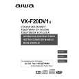 AIWA VX-F20DV1 Manual de Usuario