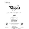 WHIRLPOOL MW8500XR1 Catálogo de piezas