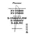 PIONEER XV-VS800/DDXJRA Manual de Usuario
