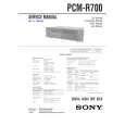 SONY PCM-R700 Manual de Servicio
