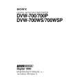 SONY DVW-700WS Manual de Servicio