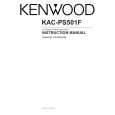 KENWOOD KAC-PS501F Manual de Usuario