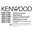 KENWOOD KDC37MR Manual de Usuario KENWOOD KDC37MR Manual de Usuario