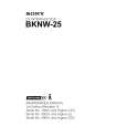 SONY BKNW-25 Manual de Servicio