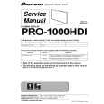 PIONEER PRO1000HDI Manual de Servicio PIONEER PRO1000HDI Manual de Servicio