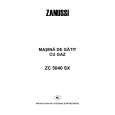 ZANUSSI ZC5040SX Manual de Usuario ZANUSSI ZC5040SX Manual de Usuario