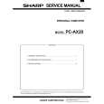 SHARP PC-AX20 Manual de Servicio