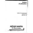 ARTHUR MARTIN ELECTROLUX AHO617W Manual de Usuario