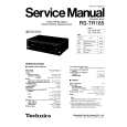 TECHNICS RST165 Manual de Servicio