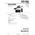 SONY CSSPHA Manual de Servicio