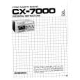 PIONEER CX-7000 Manual de Usuario