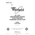 WHIRLPOOL SF3001ERW5 Catálogo de piezas