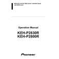PIONEER KEH-P2800R Manual de Usuario